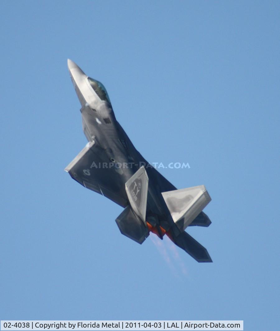 02-4038, Lockheed Martin F/A-22A Raptor C/N 4038, F-22 at Lakeland