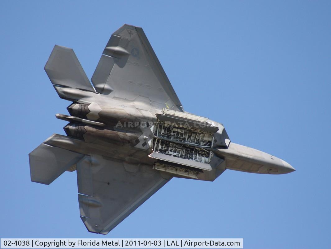 02-4038, Lockheed Martin F/A-22A Raptor C/N 4038, F-22 at Sun N Fun