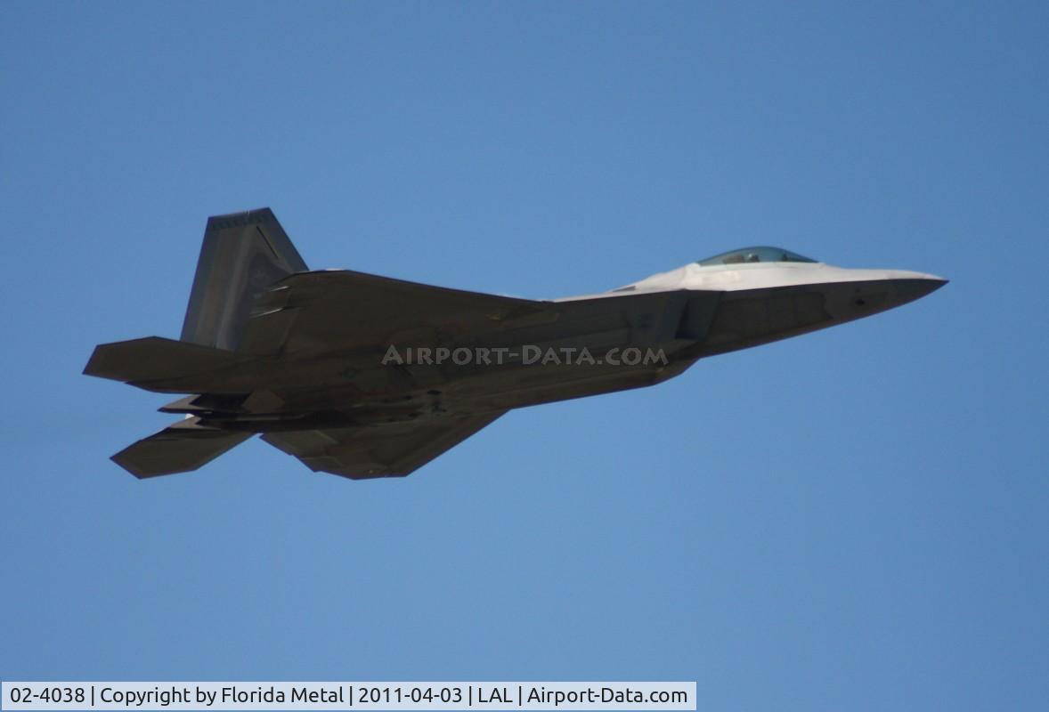 02-4038, Lockheed Martin F/A-22A Raptor C/N 4038, F-22 at Sun N Fun