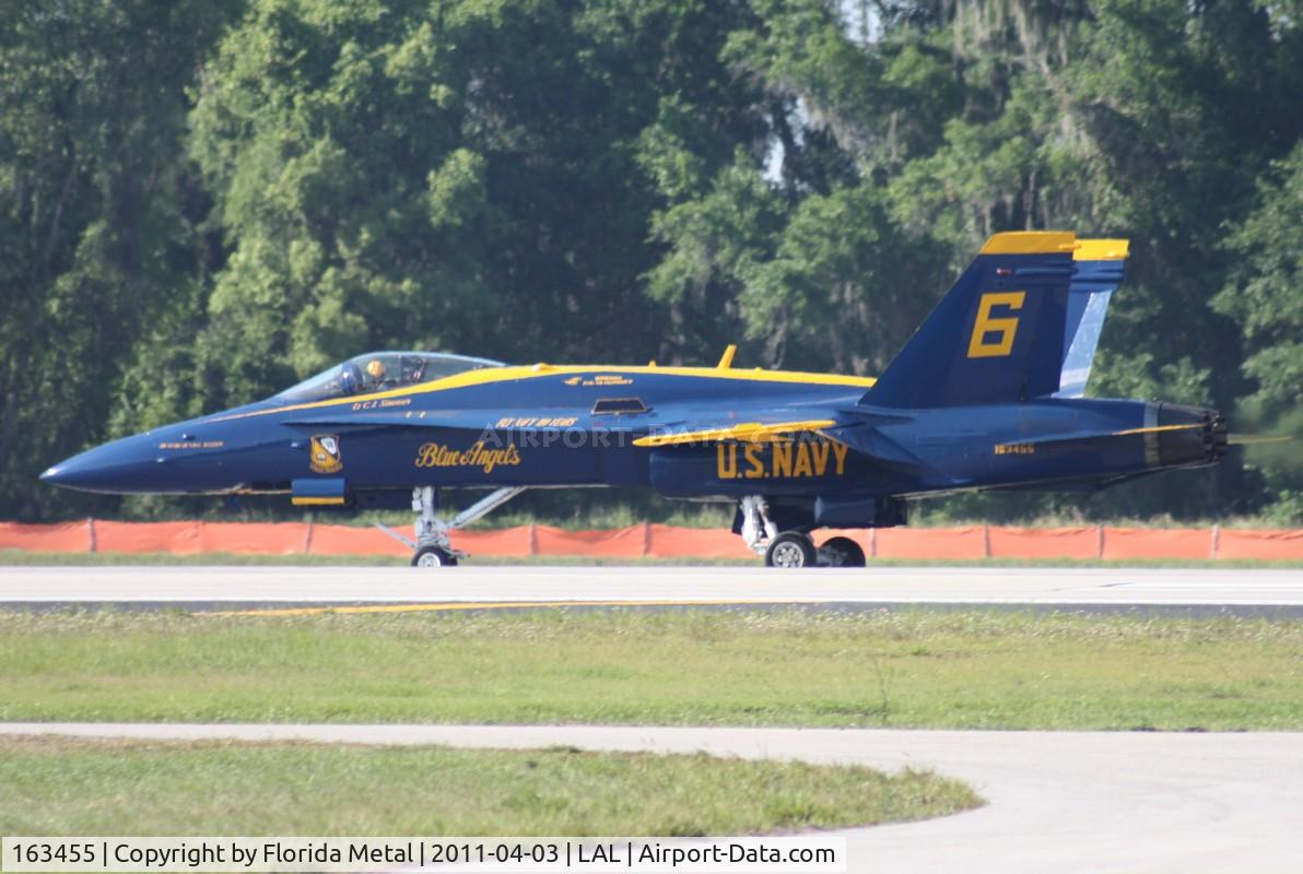 163455, 1988 McDonnell Douglas F/A-18C Hornet C/N 0669/C022, blue Angel 6