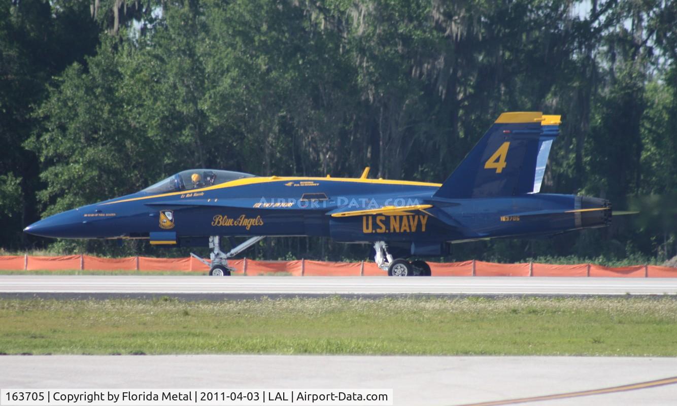 163705, 1988 McDonnell Douglas F/A-18C Hornet C/N 0767/C067, Blue Angel 4