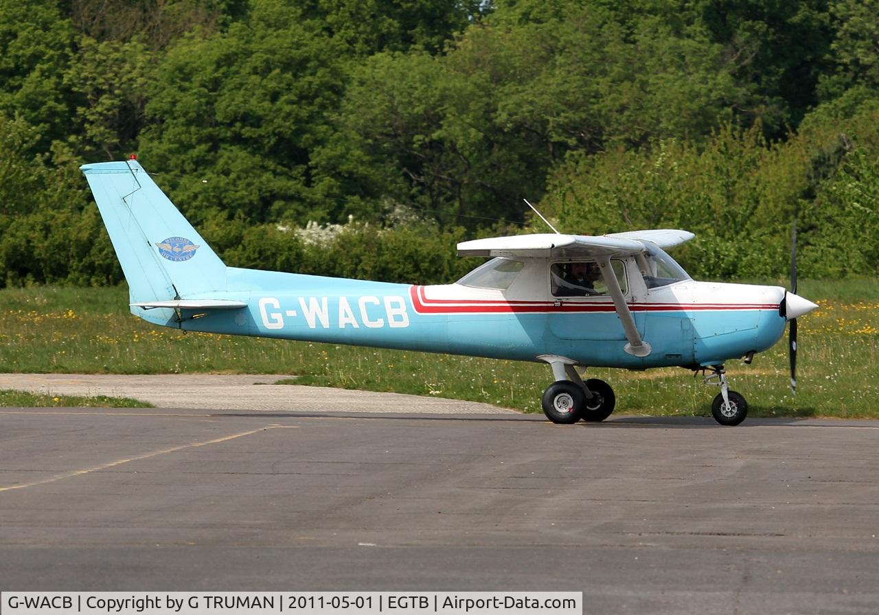 G-WACB, 1986 Reims Cessna F152 C/N 1972, Taxying in at Booker