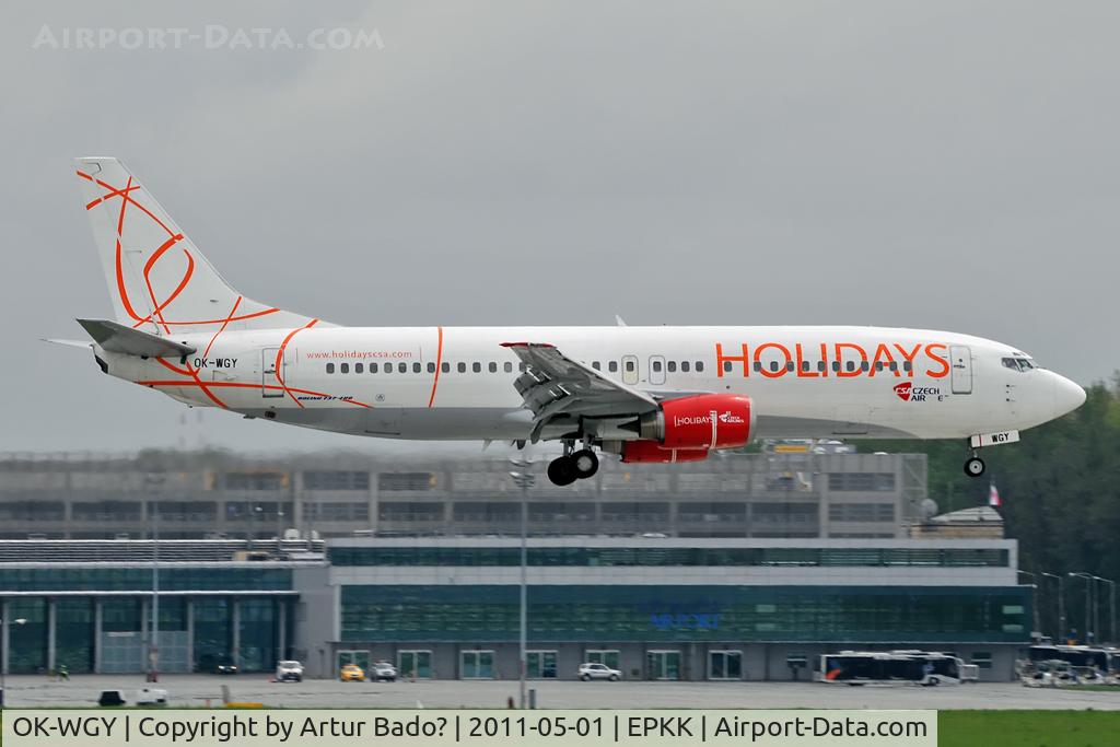 OK-WGY, 1991 Boeing 737-436 C/N 25839, Czech Airlines Holidays