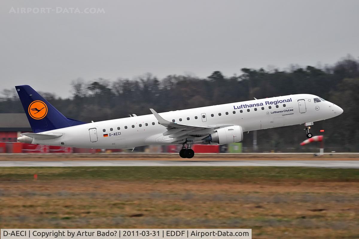 D-AECI, 2010 Embraer 190LR (ERJ-190-100LR) C/N 19000381, Lufthansa