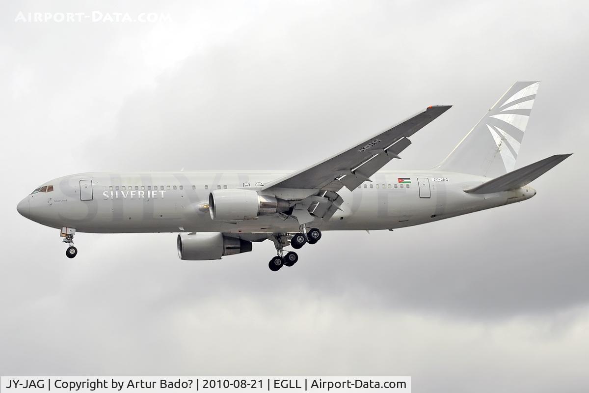 JY-JAG, 1990 Boeing 767-204/ER C/N 24757, Jordan Aviation (Silver Jet)