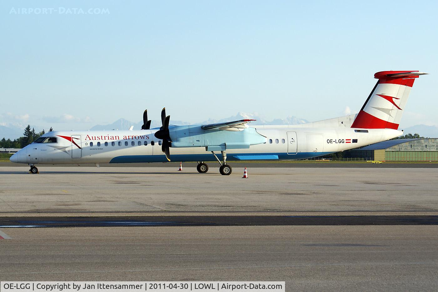 OE-LGG, 2002 De Havilland Canada DHC-8-402Q Dash 8 C/N 4074, OE-LGG @ LOWL