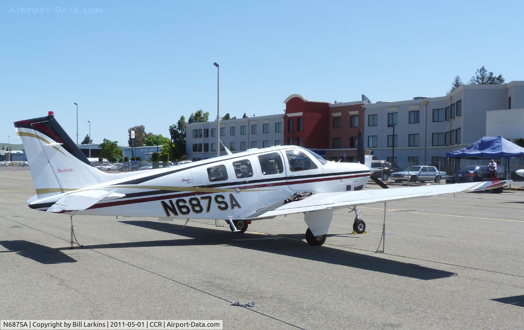 N687SA, 2001 Raytheon Aircraft Company B36TC Bonanza C/N EA-687, Visitor for BPPP.
