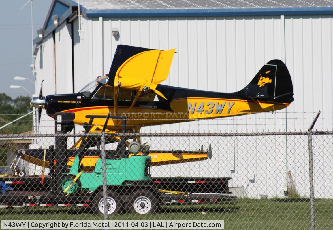 N43WY, 2011 Aviat A-1C-180 Husky C/N 3113, Aviat A-1C written off by Severe storm that struck Sun N Fun on 3/31/11