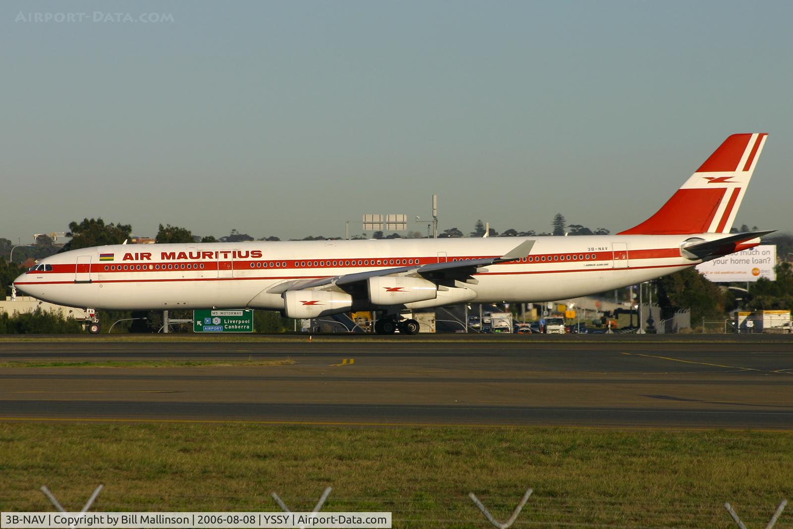3B-NAV, 1995 Airbus A340-312 C/N 094, taxi to 34L