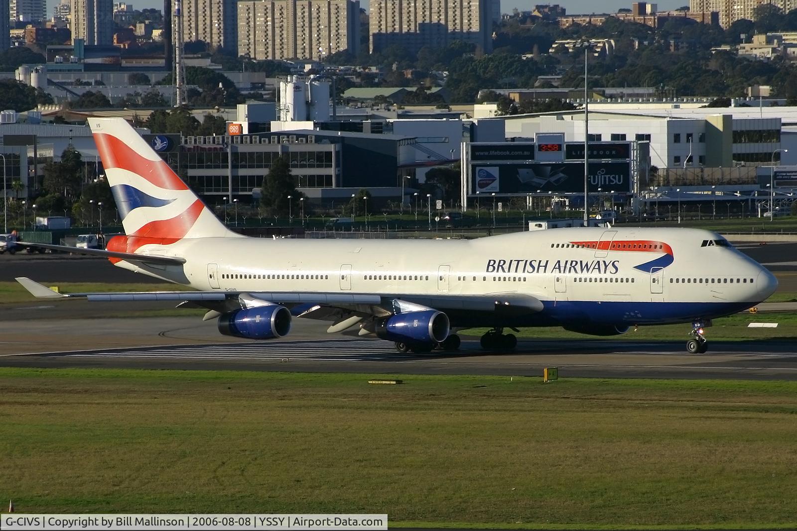 G-CIVS, 1998 Boeing 747-436 C/N 28851, ready on 16R...SYD-BKK-LHR