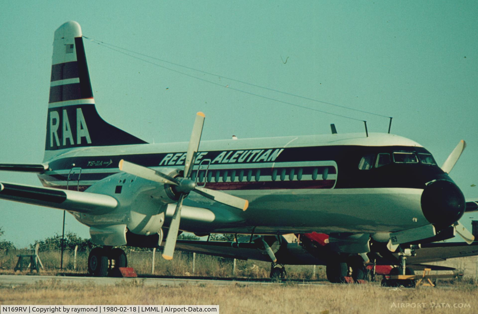 N169RV, 1973 NAMC YS-11A-621 C/N 2169, YS11 N169RV Reeve Aleutian Airlines