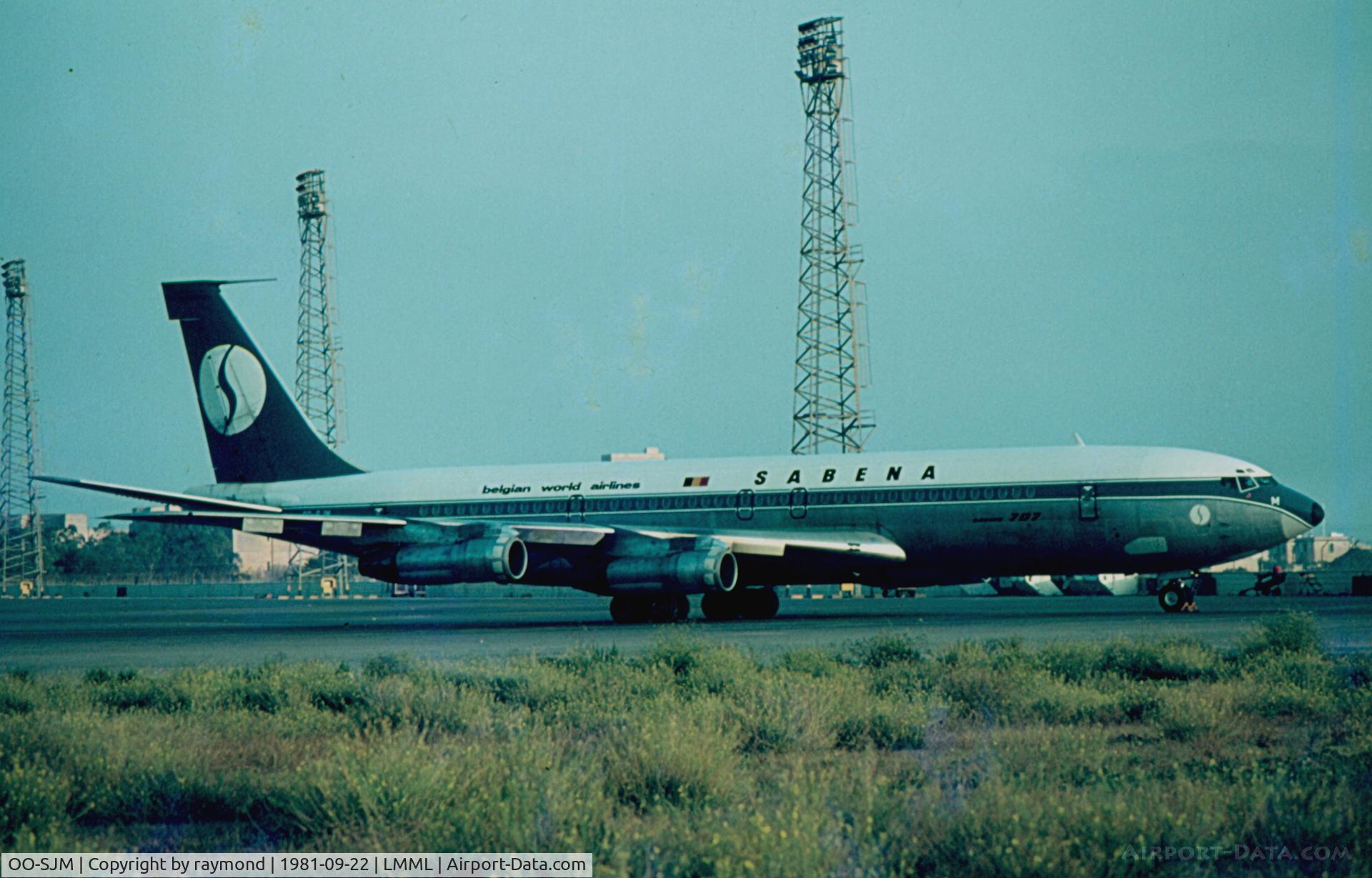 OO-SJM, 1969 Boeing 707-329C(TCA) C/N 20198, B707 OO-SJM Sabena Airlines