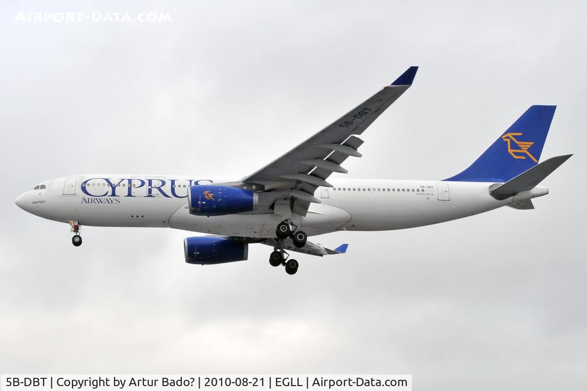 5B-DBT, 2003 Airbus A330-243 C/N 526, CYPRUS Airways