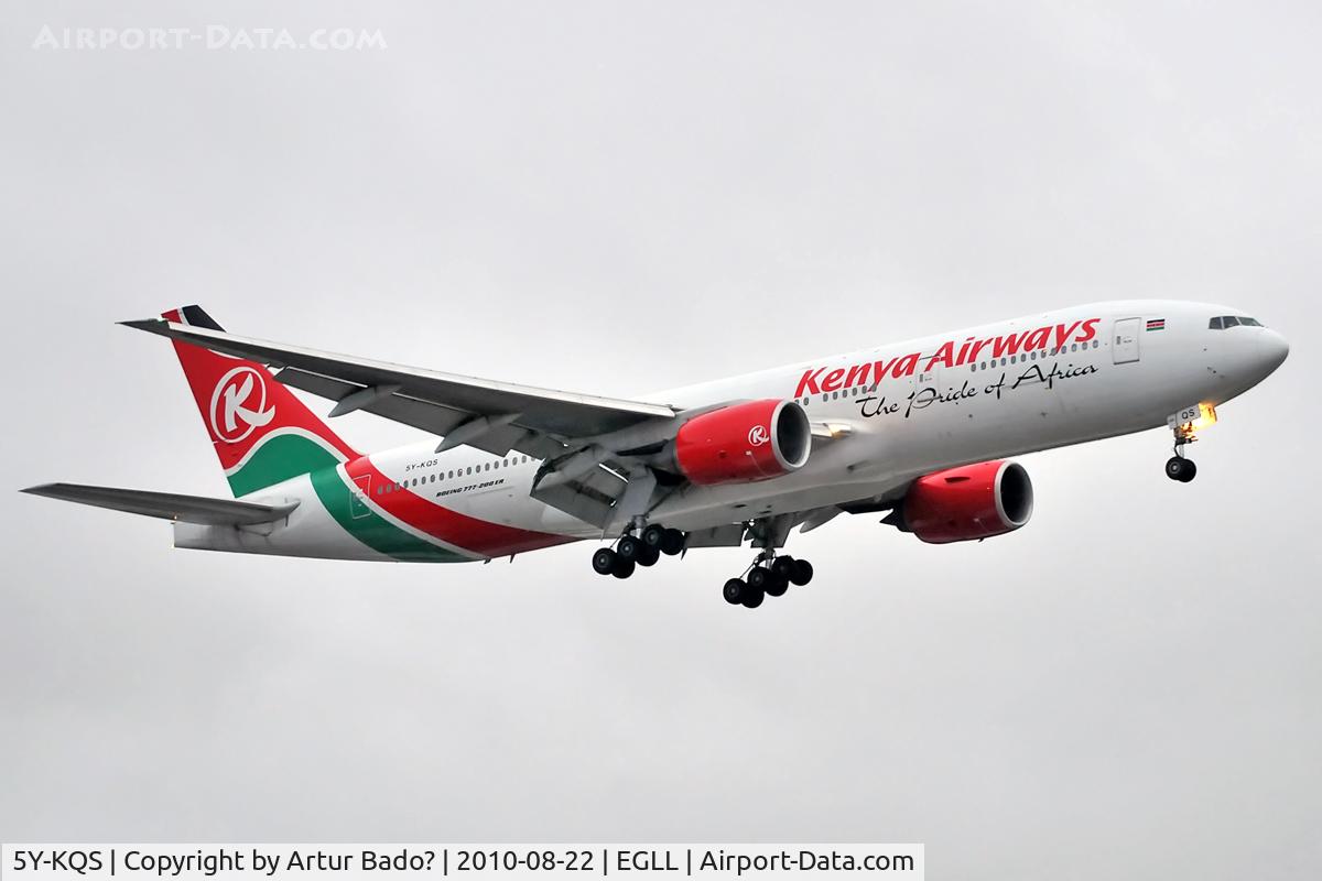 5Y-KQS, 2005 Boeing 777-2U8/ER C/N 33683, Kenya Airways
