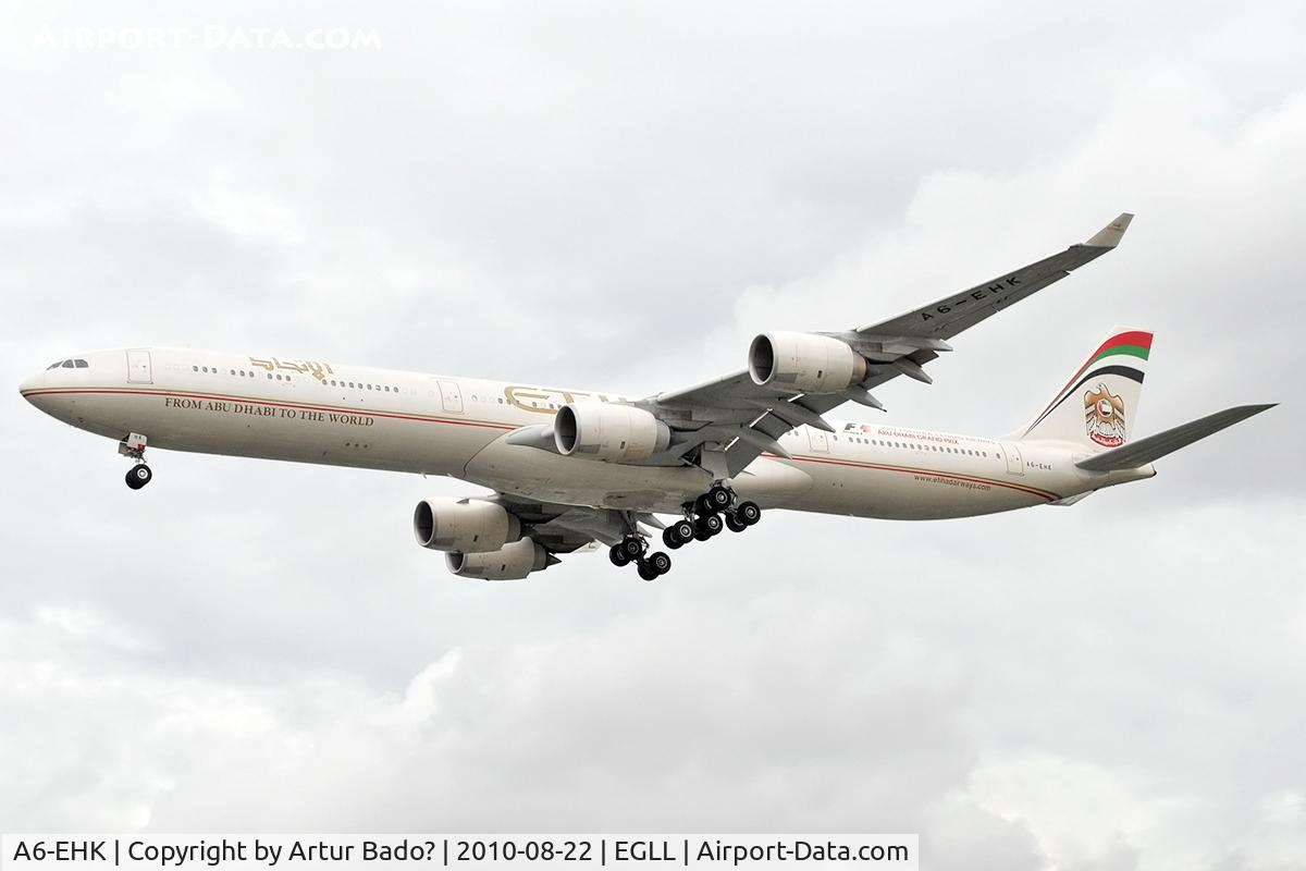 A6-EHK, 2009 Airbus A340-642X C/N 1030, Etihad