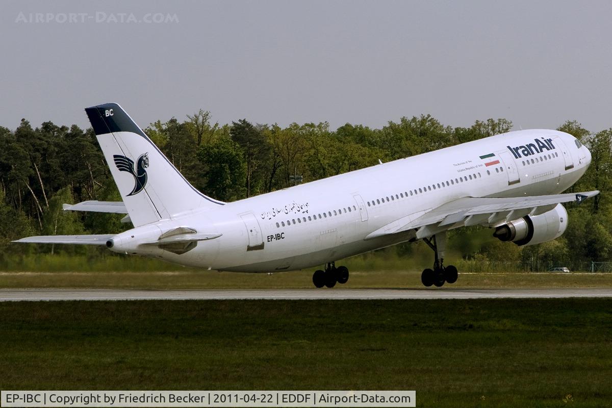 EP-IBC, 1992 Airbus A300B4-605R C/N 632, departure via RW18W