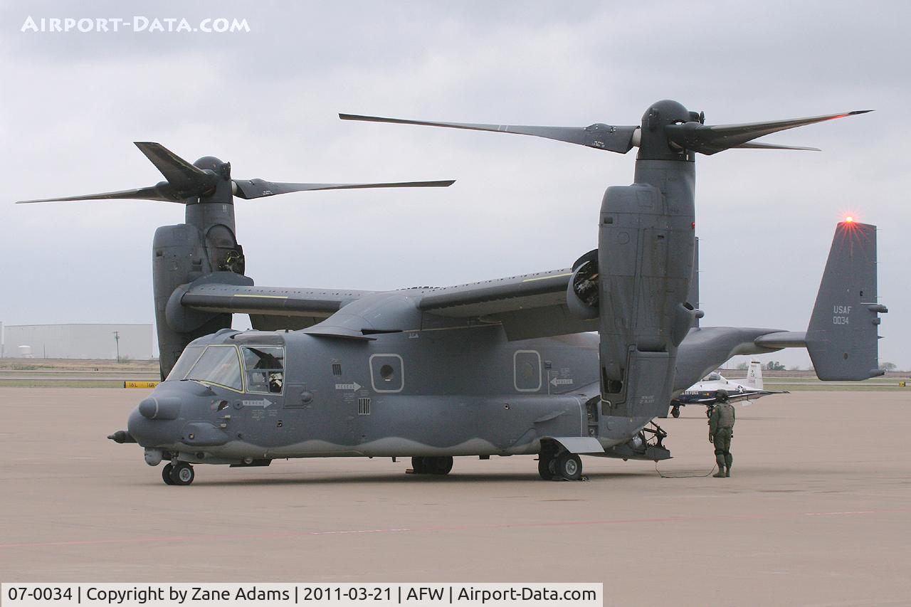 07-0034, 2008 Bell-Boeing CV-22B Osprey C/N D1015, At Alliance Airport - Fort Worth, TX