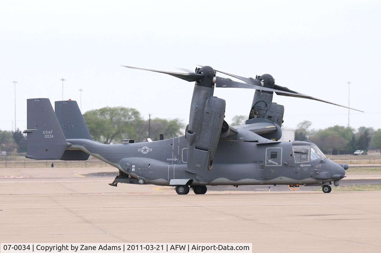 07-0034, 2008 Bell-Boeing CV-22B Osprey C/N D1015, At Alliance Airport - Fort Worth, TX