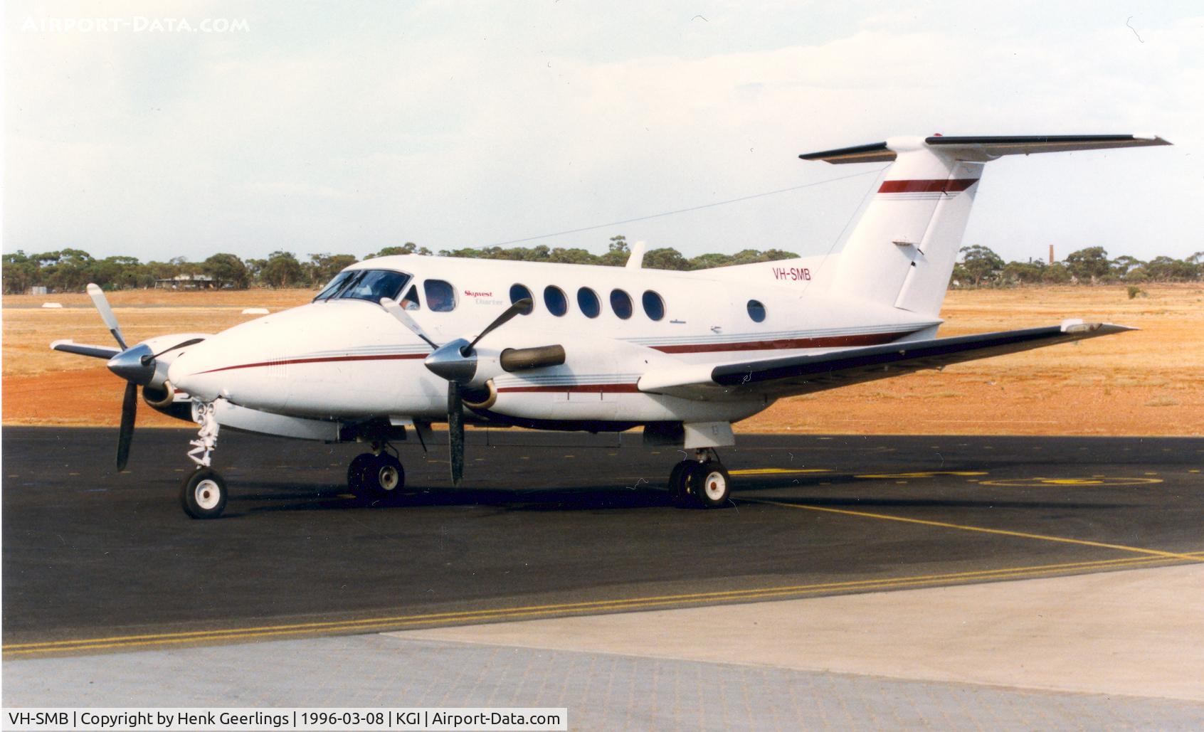 VH-SMB, 1978 Beech B200 Super King Air King Air C/N BB-355, Skywest Charter