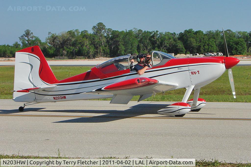 N203HW, 2006 Vans RV-7 C/N 72280, 2011 Sun n Fun at Lakeland , Florida