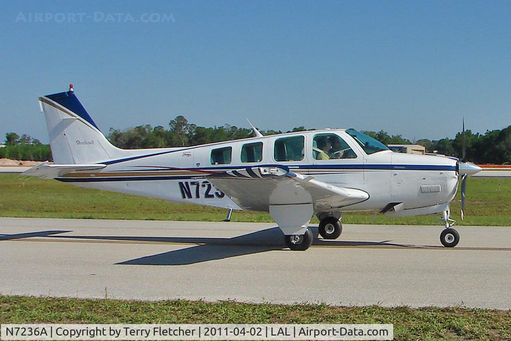 N7236A, 1984 Beech A36 Bonanza 36 C/N E-2209, 2011 Sun n Fun at Lakeland , Florida