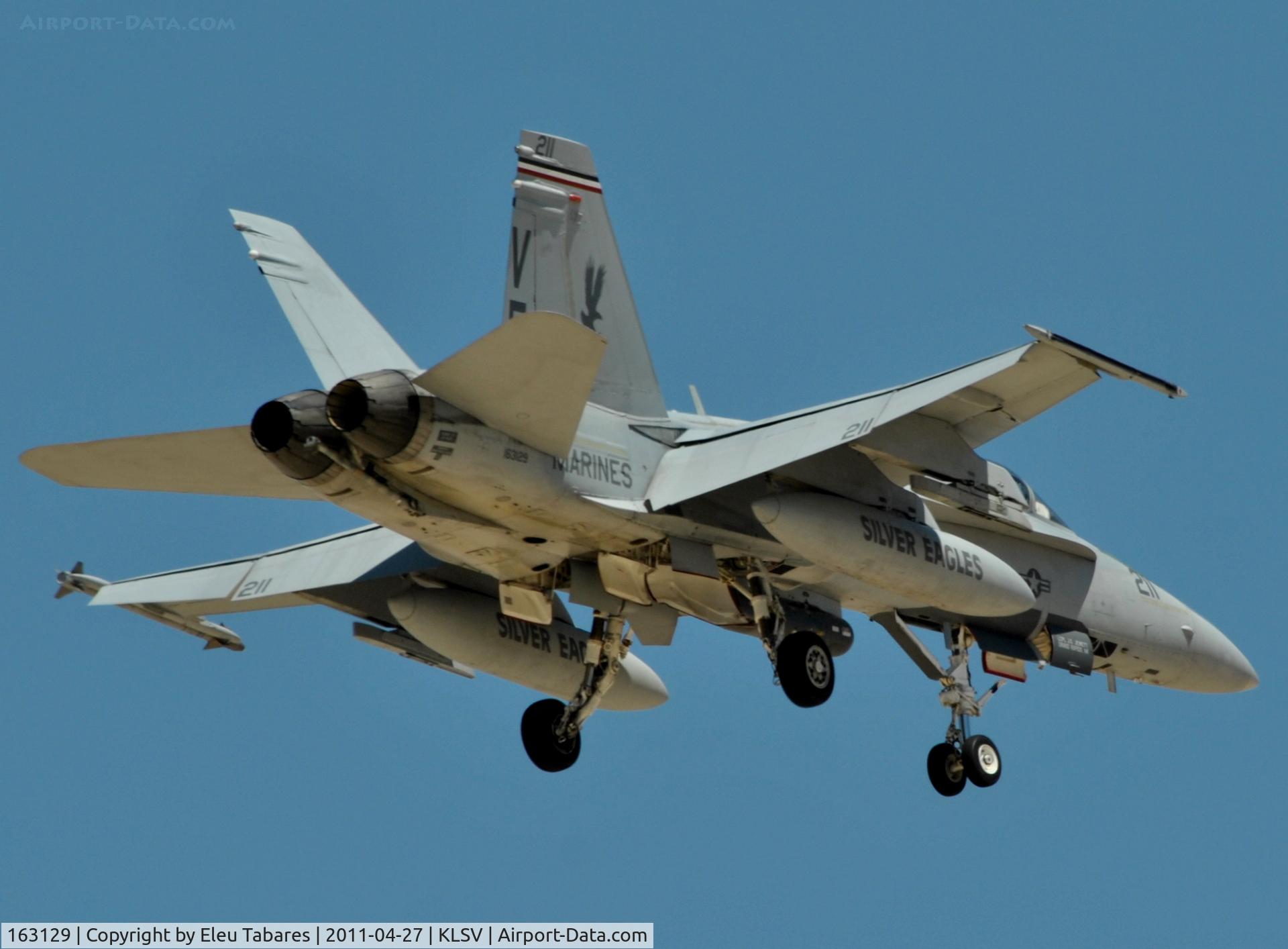 163129, McDonnell Douglas F/A-18A+ Hornet C/N 0538/A447, Taken during Green Flag Exercise at Nellis Air Force Base, Nevada.