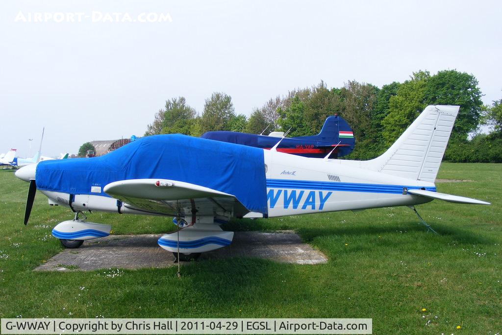 G-WWAY, 1986 Piper PA-28-181 Cherokee Archer II C/N 28-8690031, based aircraft