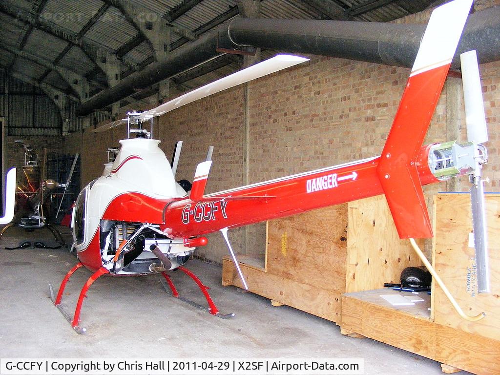 G-CCFY, 2003 Rotorway Exec 162F C/N 6719, At Rotorway UK, Street Farm, Takeley