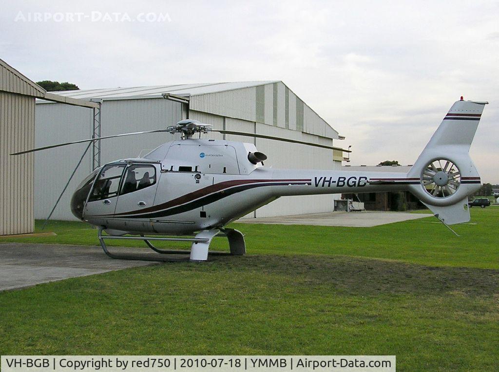 VH-BGB, 2003 Eurocopter EC-120B Colibri C/N 1347, Bravo Golf Bravo parked outside it's hangar.