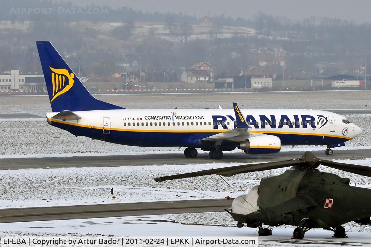 EI-EBA, 2008 Boeing 737-8AS C/N 37516, Ryanair