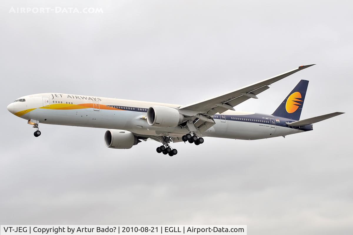 VT-JEG, 2007 Boeing 777-35R/ER C/N 35163, Jet Airways