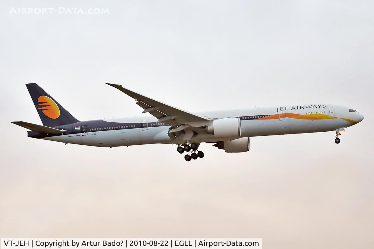 VT-JEH, 2007 Boeing 777-35R/ER C/N 35166, Jet Airways