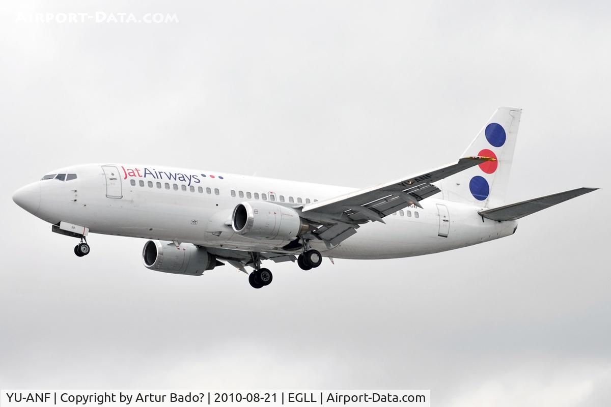YU-ANF, 1985 Boeing 737-3H9 C/N 23330/1136, JAT Airways