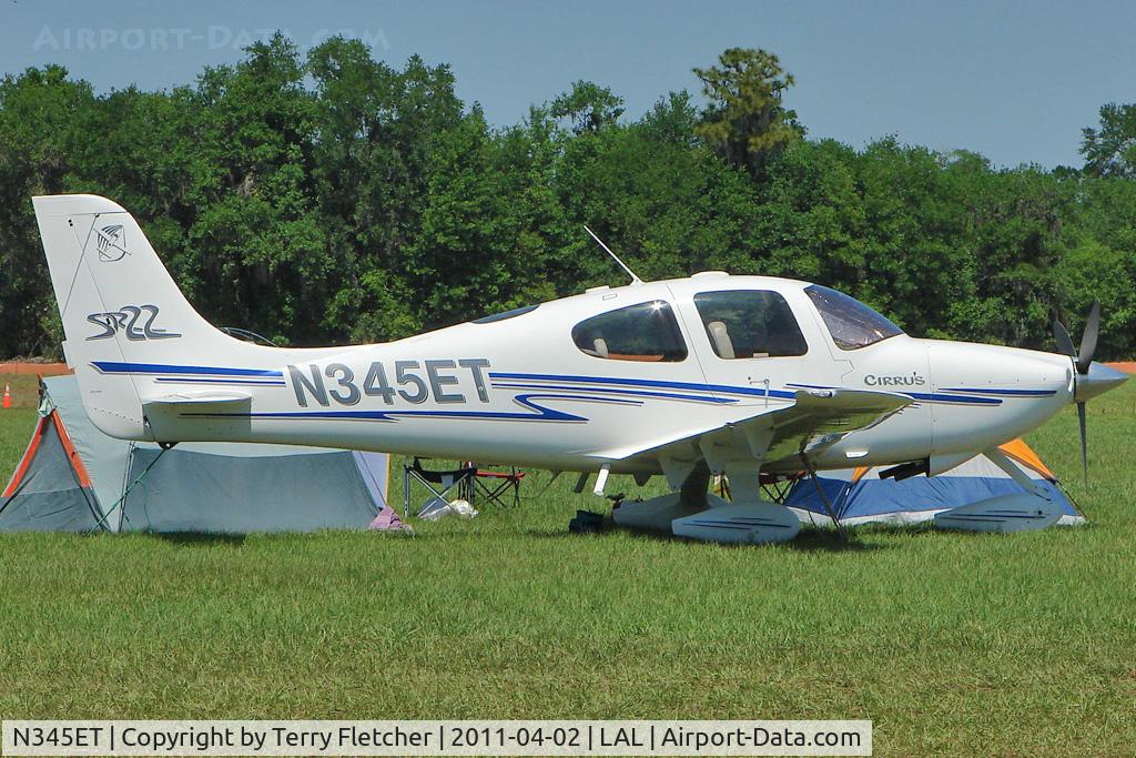N345ET, 2003 Cirrus SR22 C/N 0492, 2011 Sun n Fun at Lakeland , Florida