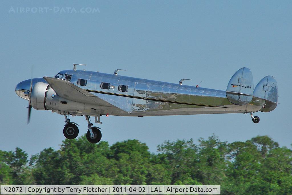 N2072, 1936 Lockheed 12A Electra Junior C/N 1208, 2011 Sun n Fun at Lakeland , Florida