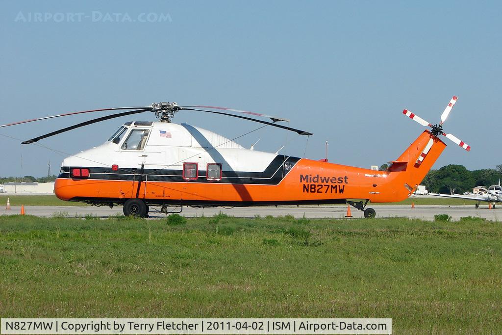 N827MW, 1958 Sikorsky S-58JT C/N 58-827, 1958 sikorsky S-58JT at Kissimmee