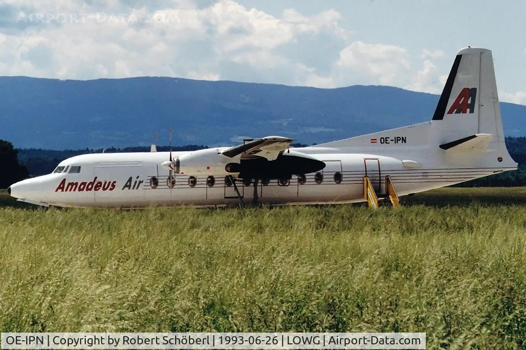 OE-IPN, 1985 Fokker F-27-500 Friendship C/N 10686, OE-IPN
