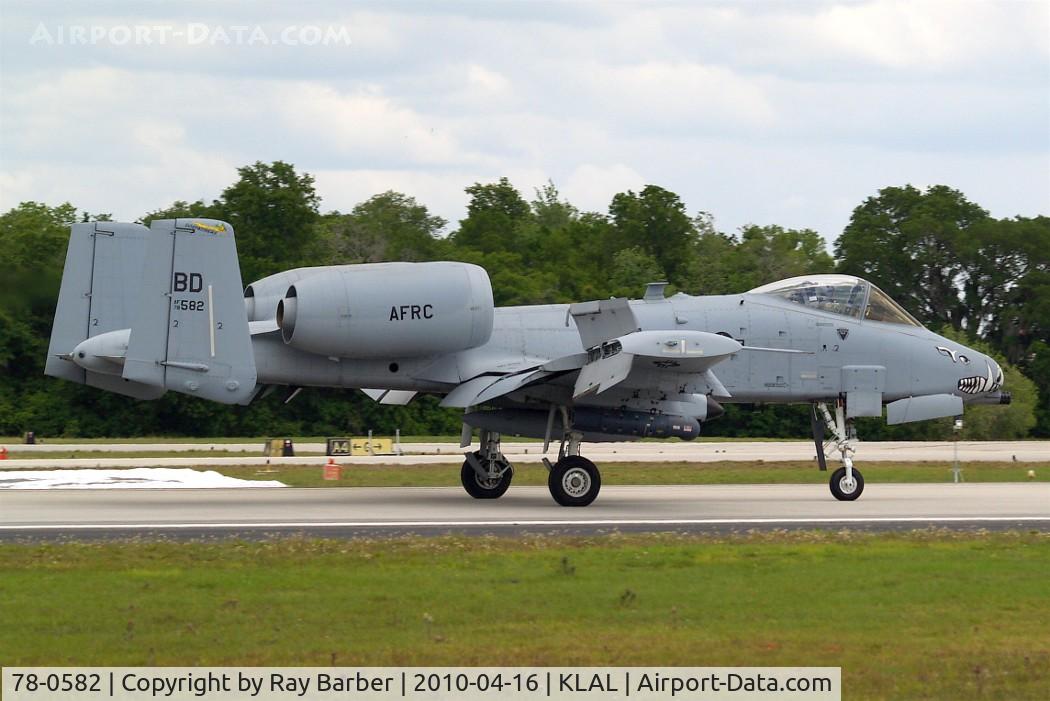 78-0582, 1978 Fairchild Republic A-10C Thunderbolt II C/N A10-0202, Fairchild A-10A Thunderbolt II [202] USAF Lakeland-Linder~N 16/04/2010