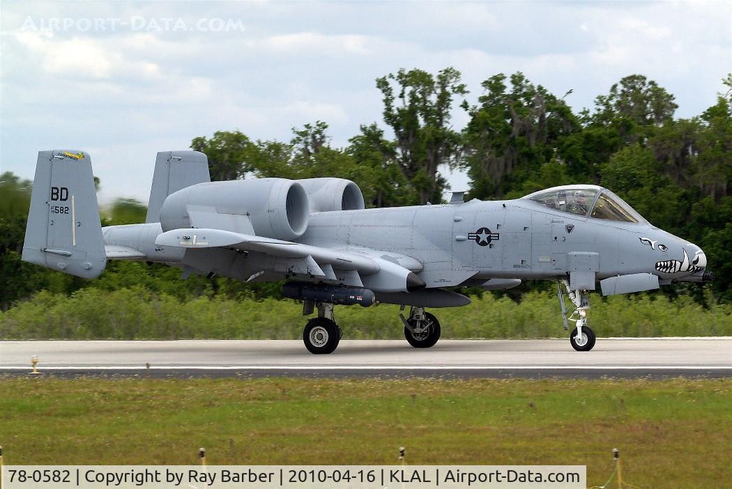 78-0582, 1978 Fairchild Republic A-10C Thunderbolt II C/N A10-0202, Fairchild A-10A Thunderbolt II [202] USAF Lakeland-Linder~N 16/04/2010