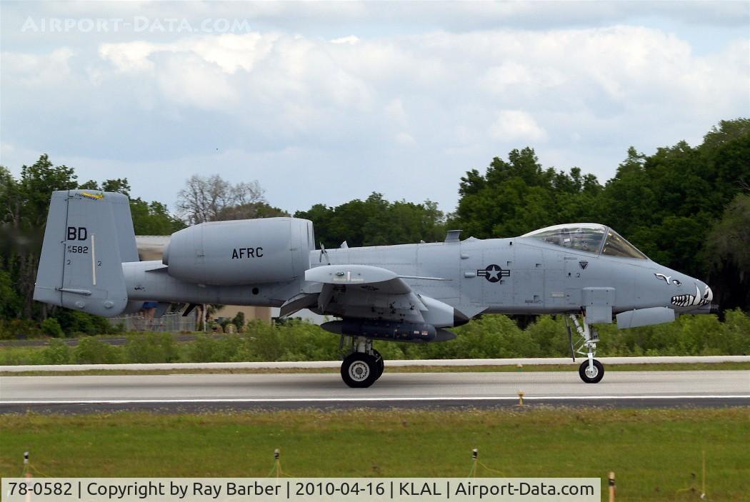 78-0582, 1978 Fairchild Republic A-10C Thunderbolt II C/N A10-0202, Fairchild A-10A Thunderbolt II [202] USAF Lakeland-Linder~N 16/04/2010