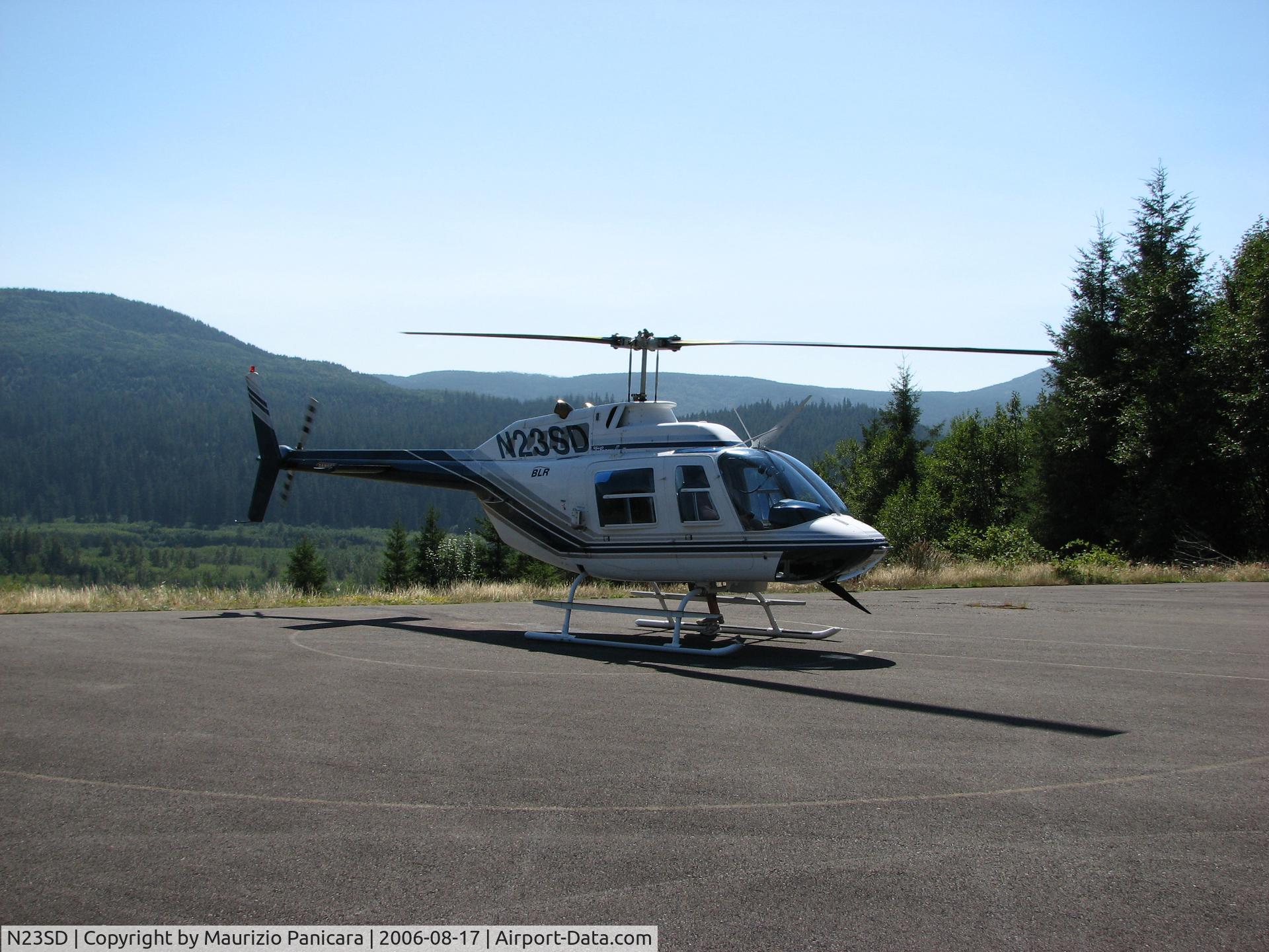 N23SD, 1972 Bell 206B JetRanger III C/N 811, Near Mount St. Helen
