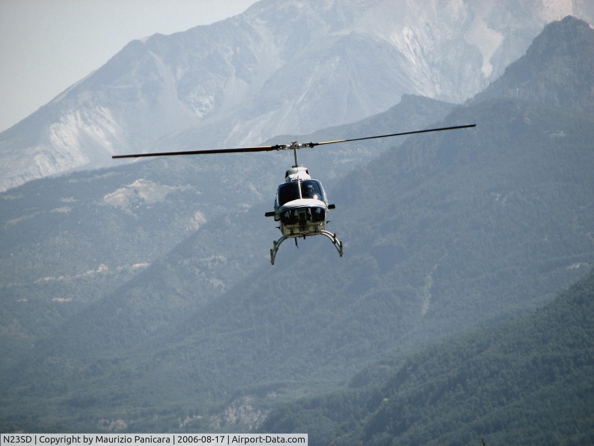N23SD, 1972 Bell 206B JetRanger III C/N 811, Nera Mt. St. Helen
