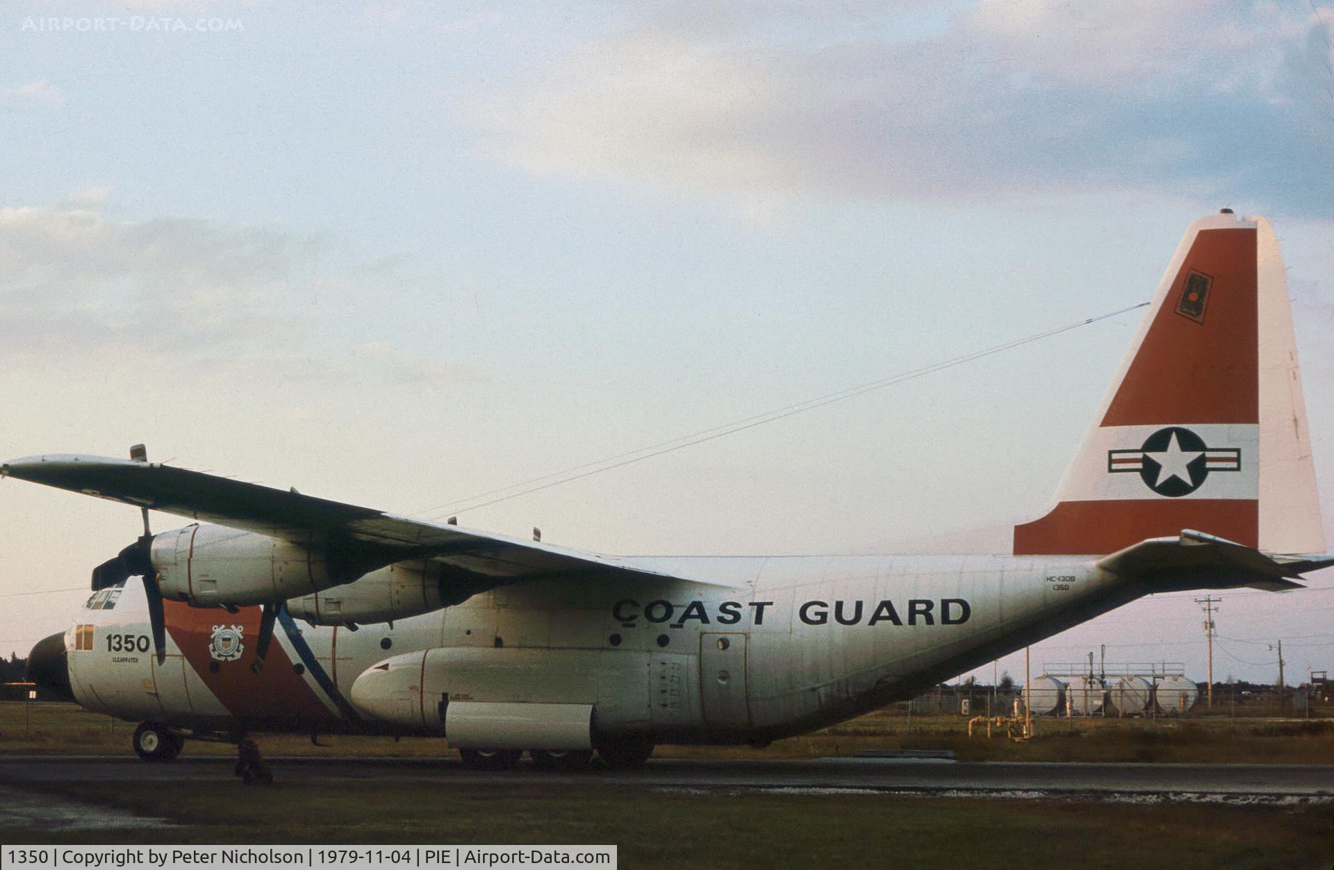 1350, 1962 Lockheed HC-130B Hercules C/N 282-3763, HC-130B Hercules of USCG Station Clearwater in November 1979.