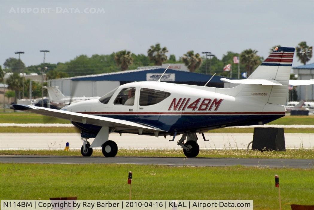 N114BM, 1976 Rockwell International 114 Commander C/N 14082, Rockwell Commander 114 [14082] Lakeland-Linder~N 16/04/2010