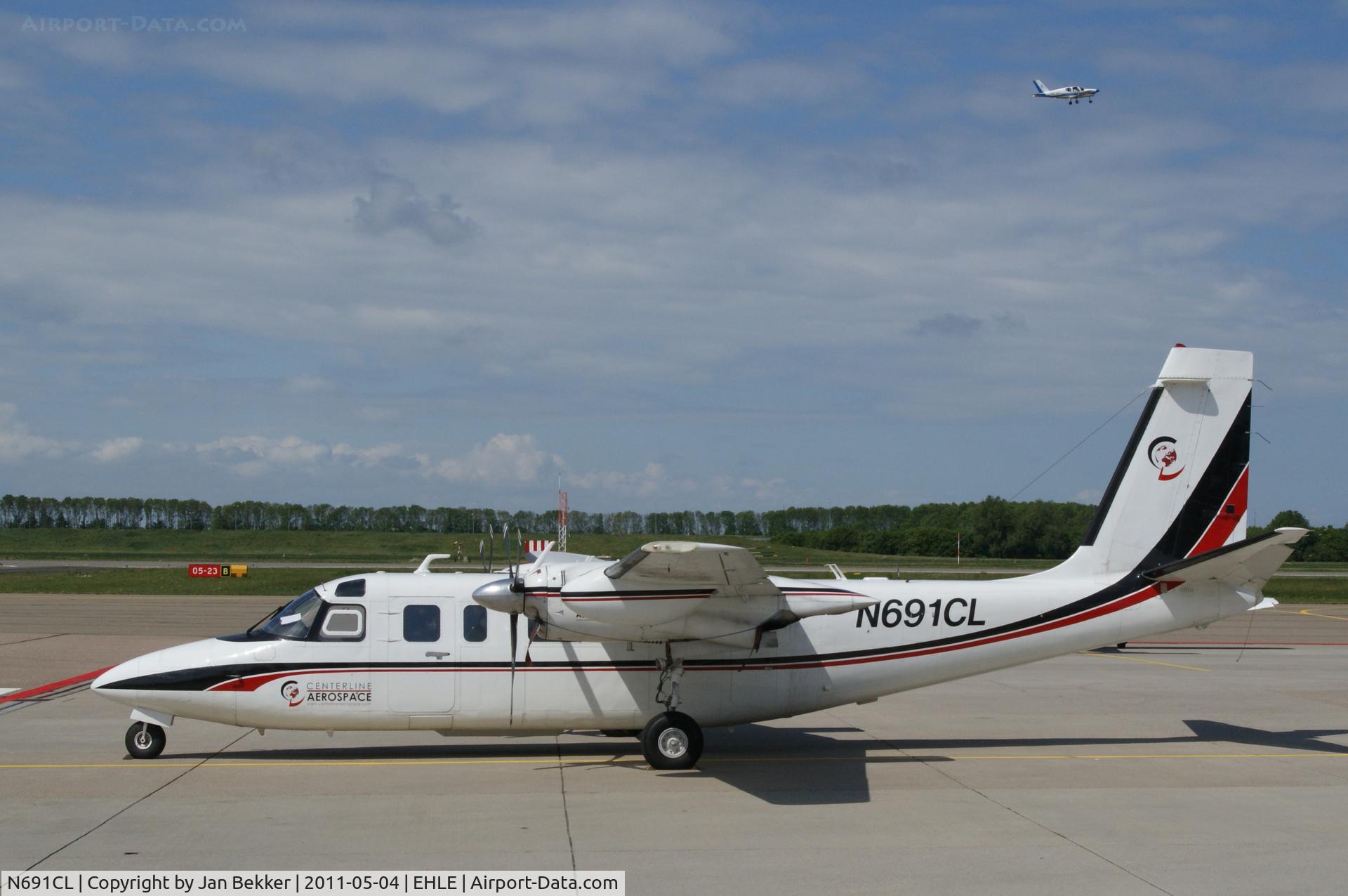 N691CL, 1973 Rockwell 690 Turbo Commander C/N 11058, Platform Lelystad