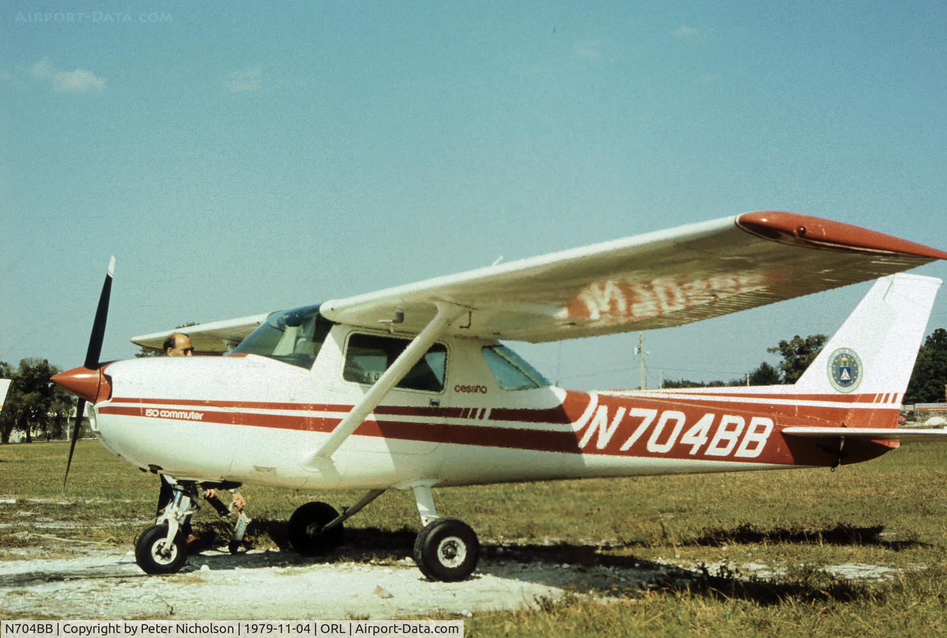 N704BB, 1976 Cessna 150M C/N 15078473, Cessna 150M Commuter seen at Herndon in November 1979.