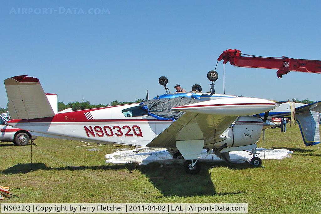N9032Q, 1970 Beech V35B Bonanza C/N D-9185, Storm damaged at Sun n Fun 2011 at Lakeland , Florida