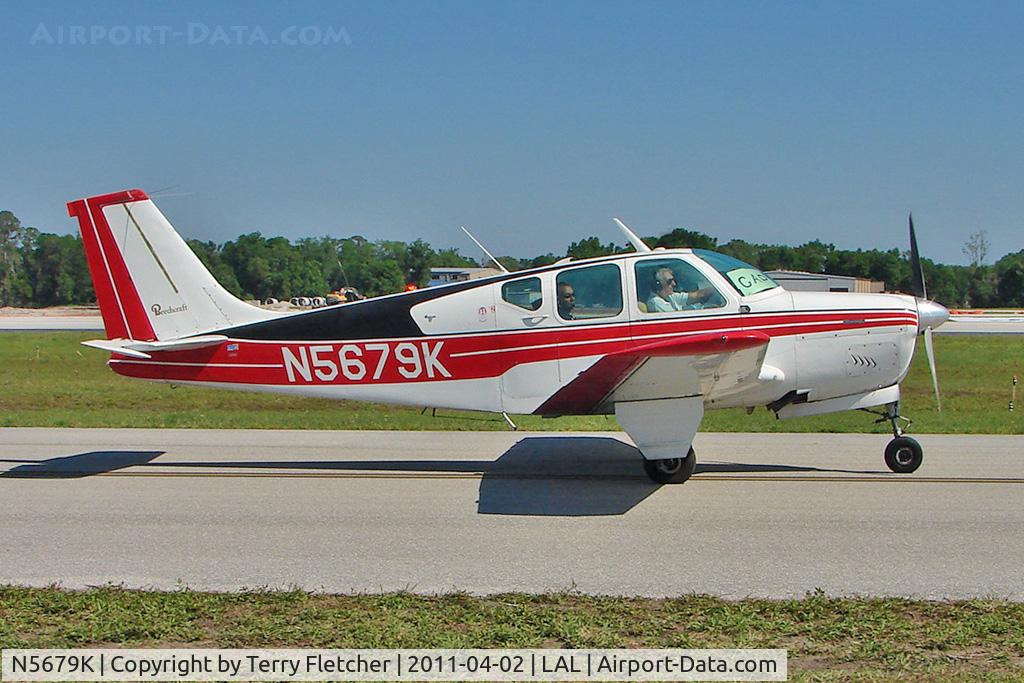 N5679K, 1964 Beech 35-B33 Debonair C/N CD-804, Sun n Fun 2011 at Lakeland , Florida