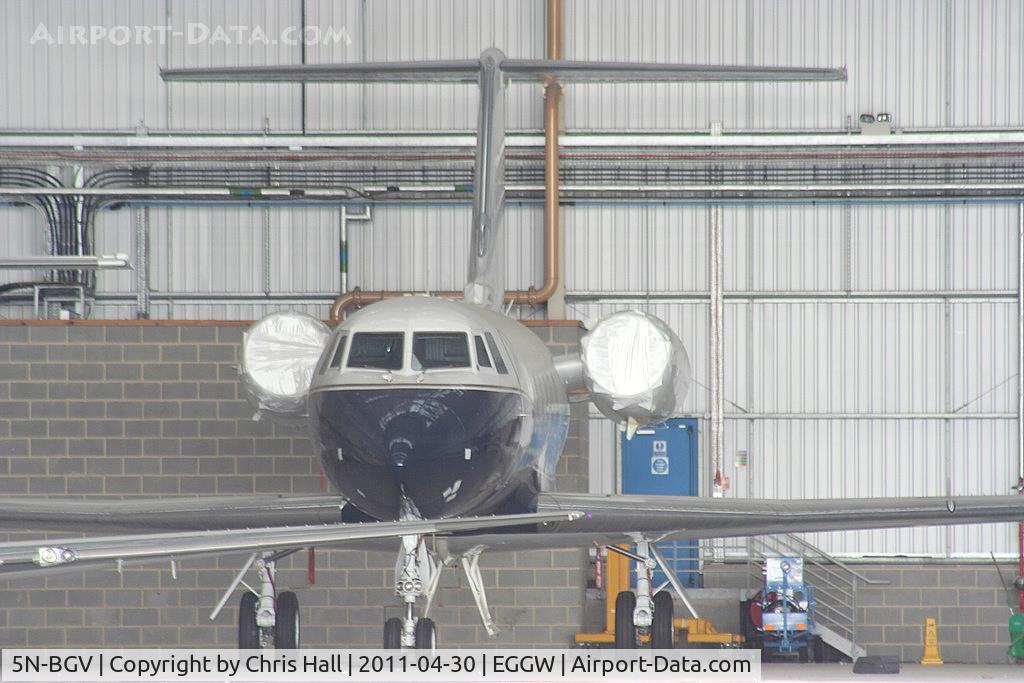 5N-BGV, 1976 Grumman G-1159 Gulfstream II C/N 177, inside the Signature Flight Support hangar