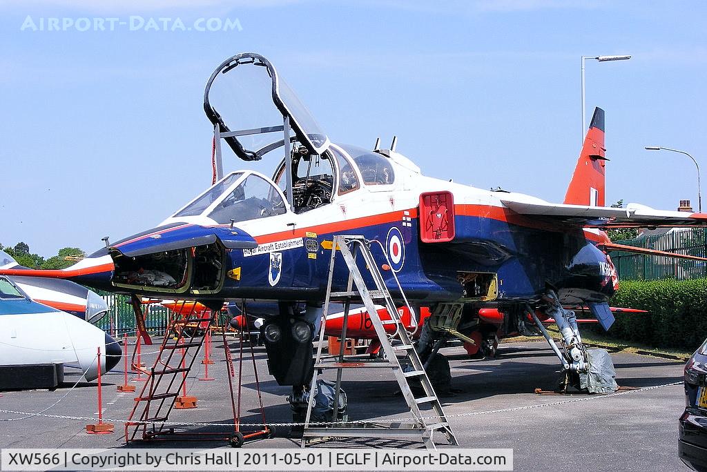XW566, 1971 Sepecat Jaguar B C/N B.08, at the Farnborough Air Sciences Trust museum